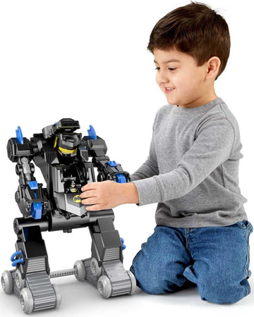 Fisher-Price Imaginext DC Super Friends RC Transforming Batbot 2-Ft-Tall Robot with Lights & Sounds and Remote Control for Pretend Play Kids Ages 3+
