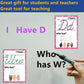 ASL Abc's Flash Cards for Toddlers, 36 Sign Language with Cursive,Numbers |Montessori ASL Bundle I Have... Who has? Game for Homeschool