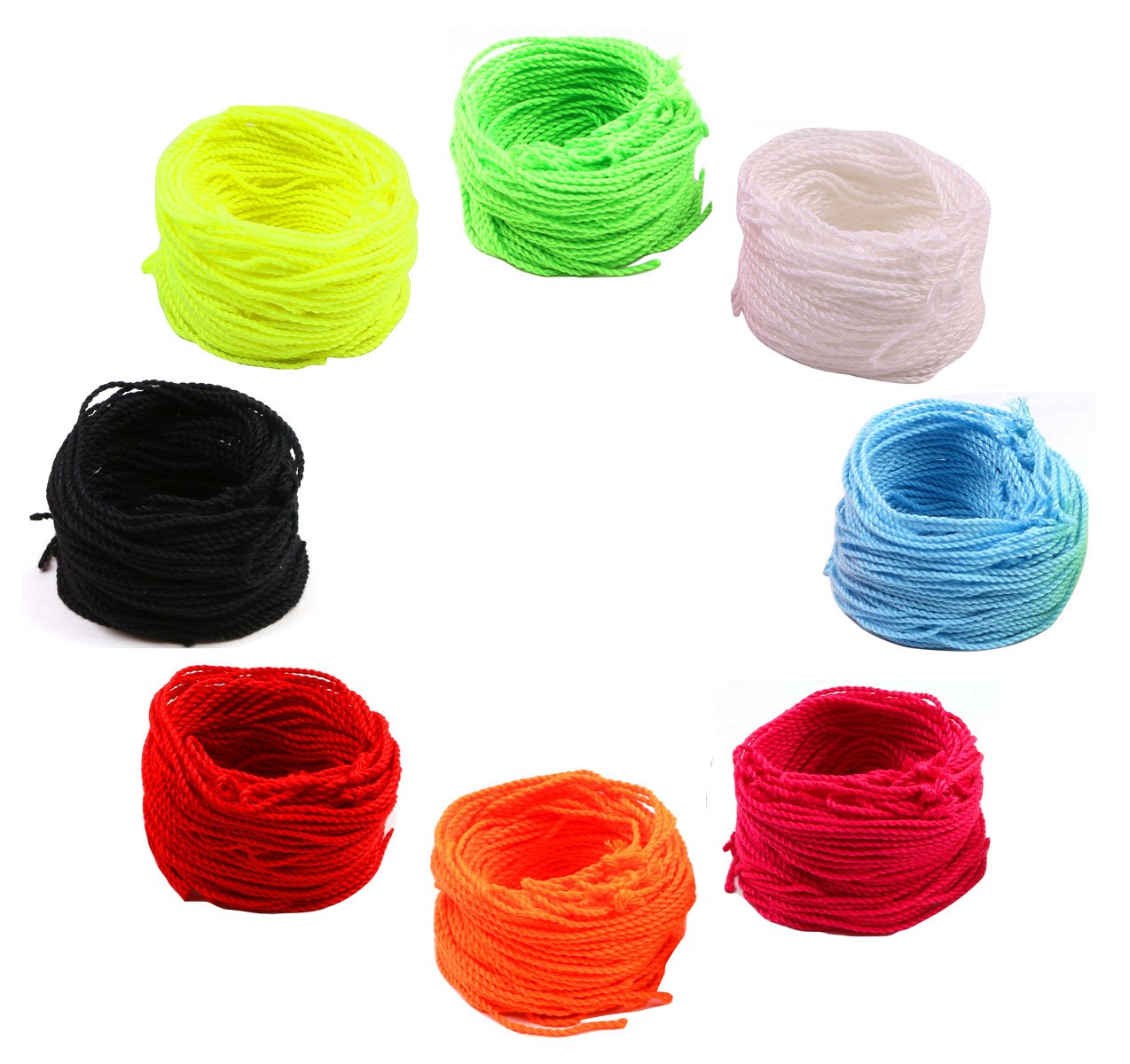Penta Angel 80 Yoyo String (10 Each - Florescent Lime Green, Yellow, Orange?Blue ,Rose ,Red ,Black and White)