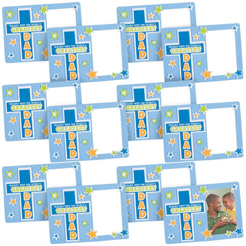 Fun Express Religious Father‘s Day Picture Frame Magnet Craft Kit - Makes 12 - DIY Craft Gifts for Kids, Sunday School Activities