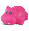 DolliBu Hippo Bath Buddy Squirter - Floating Pink Hippo Rubber Bath Toy, Fun Water Squirting Bathtime Play For Toddlers Cute & Soft Wild Life Animal