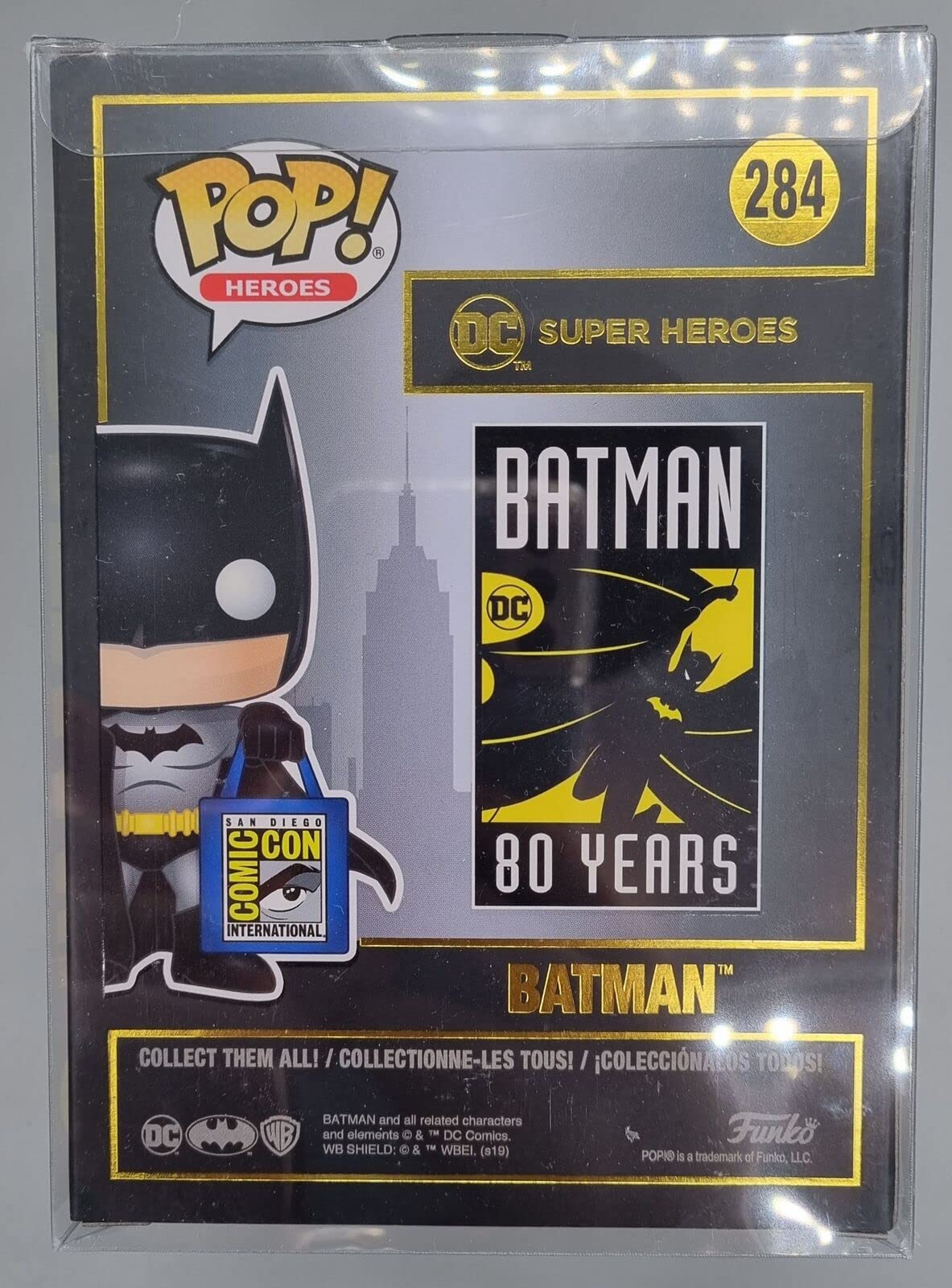 DC Batman 80th Funko POP! Heroes Batman Exclusive Vinyl Figure #284 [SDCC Bag]