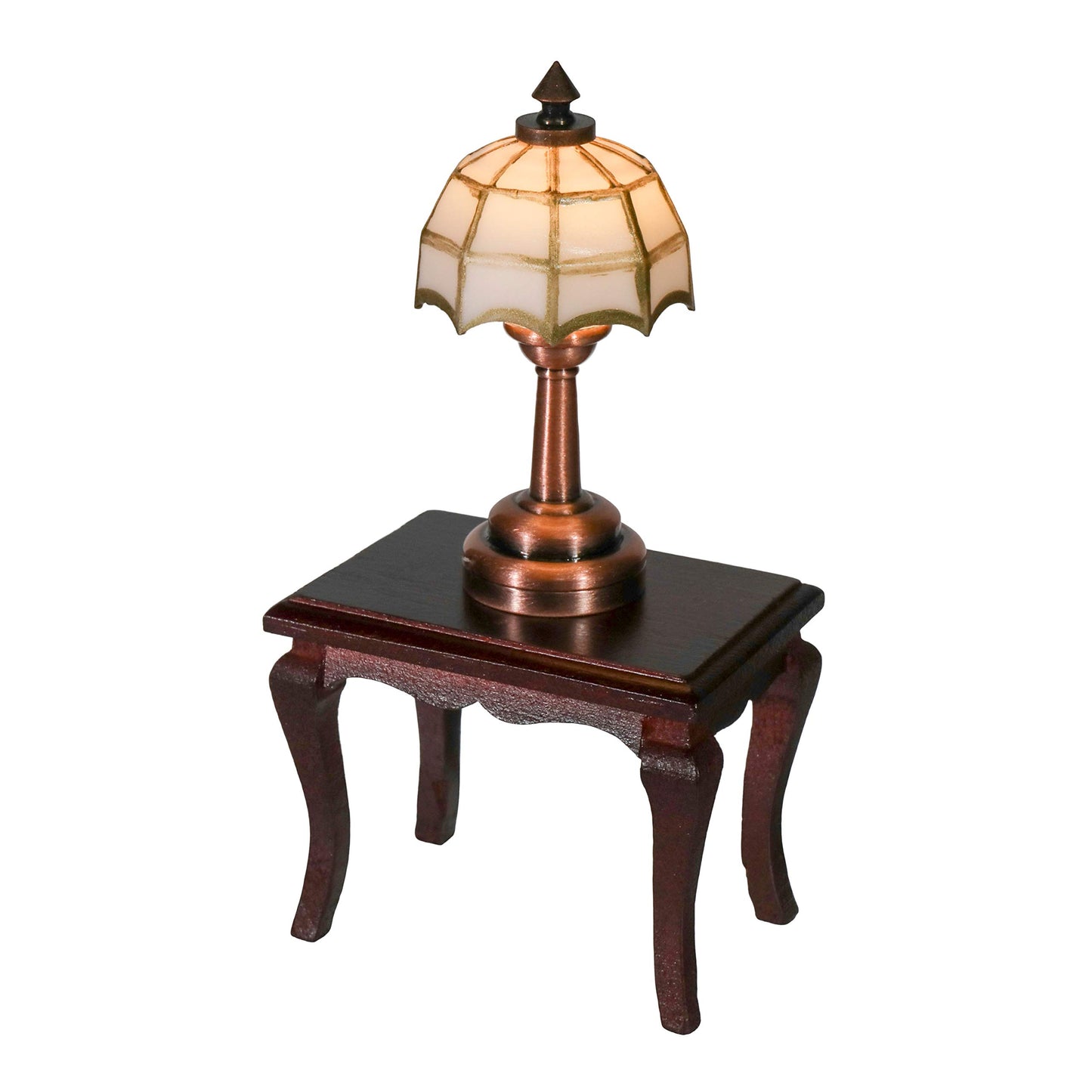 Mini Dollhouse Table Accent lamp, LED Miniature Lighting for Dolls House Decor, Battery Operated Functional Light Accessories