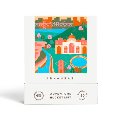 Reach International Outfitters Arkansas Adventure Bucket List: 50 Scratch-Off Cards for Outdoor Activities, Tourist Attractions, and Road Trips