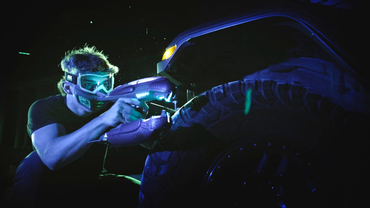 Gel Blaster Halo Plasma Blaster - Type-25 Glow-in-the-Dark Gel Ball Blaster, Includes Tracer Function - Officially Licensed Replica - 14+