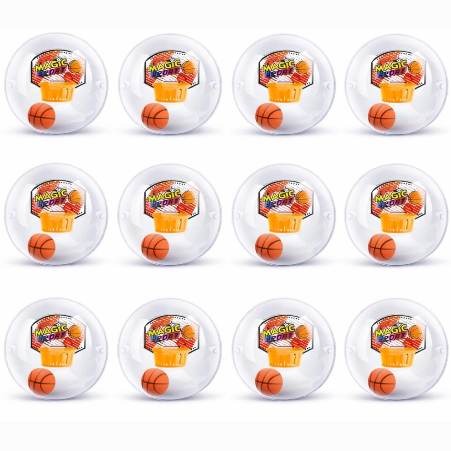 Liberty Imports 12 Pack Mini Basketball Electronic Handheld Shoot & Score Hoop Game with LED Lights & Sounds, Bulk Toys Birthday Party Favors Prizes