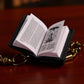 1/12 Scale Mini Bible Book Replica - Realistic Dollhouse Library Accessories for Bookshelf and Bedroom Scenes | Collectible Miniature Books
