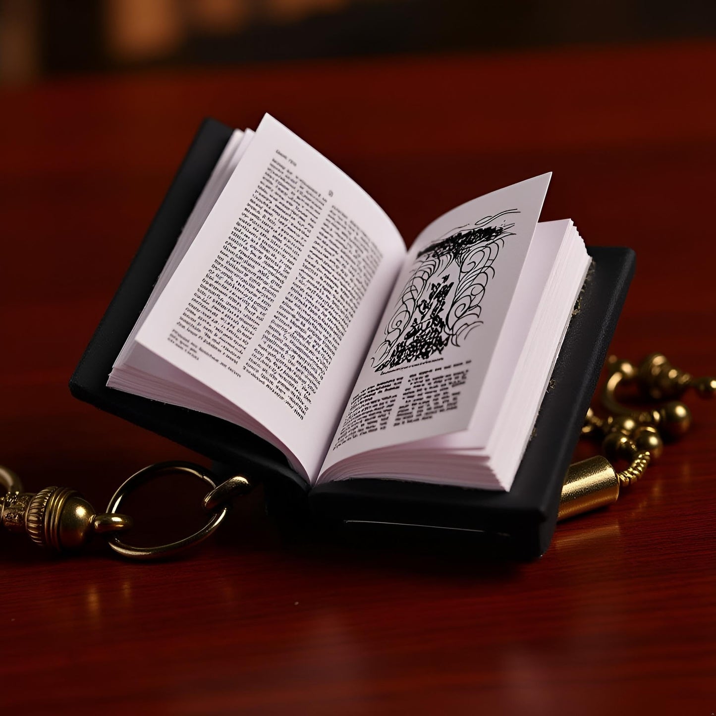 1/12 Scale Mini Bible Book Replica - Realistic Dollhouse Library Accessories for Bookshelf and Bedroom Scenes | Collectible Miniature Books