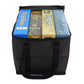 Lightweight Board Game Bag [Dual Layer Non-Woven Fabric/Carrying Handle/Zippered Lid/Water Resistant] (Black)
