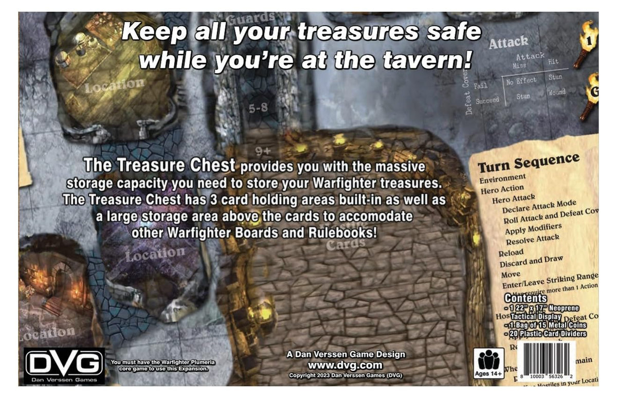 Dan Verssen Games Warfighter: Fantasy Treasure Chest Game Accessory