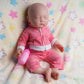 AISITE Full Silicone Baby Doll Girl - 18 Inch Realistic Reborn Baby Dolls Silicone Full Body Newborn Sleeping Girl (Eyes Closed)