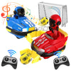 OBEST 2 Pack Remote Control Bumper Cars Toys for Kids, Speed Games, RC Battle Bumpers, Cartoon Cars with Music & Light, Christmas Birthday Gifts