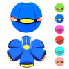 ZSJGGBOY Magic Ball, Magic Bouncing Ball with 6 Light, Dual Form Freely Switchable, Parent-Child Interaction Suitable for Indoor & Outdoor Use (Blue)