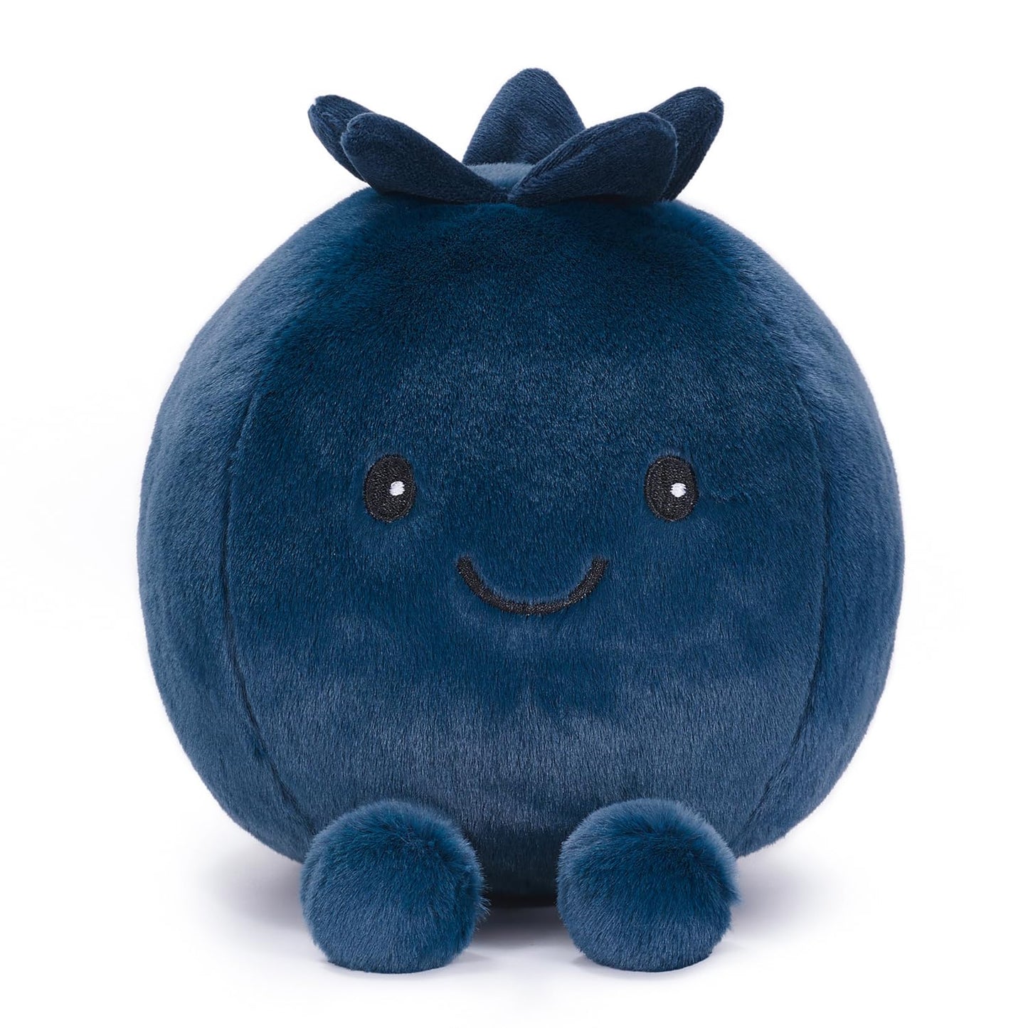 BEEPEACH 8 inch Cute Blueberry Plush Toy with Legs Soft Stuffed Doll Berry Fruit Plushie for Birthday Gift