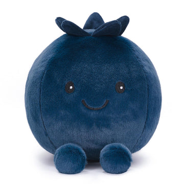 BEEPEACH 8 inch Cute Blueberry Plush Toy with Legs Soft Stuffed Doll Berry Fruit Plushie for Birthday Gift