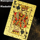 4 Decks Waterproof Playing Cards Plastic Poker Cards, Foil Poker Cards Novelty Poker Cards Waterproof Deck of Cards Tricks Tool Playing Card for Men