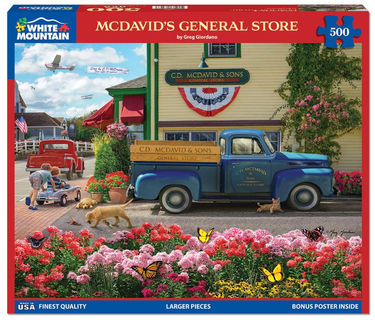 White Mountain 500 Piece Jigsaw Puzzle, McDavid's General Store