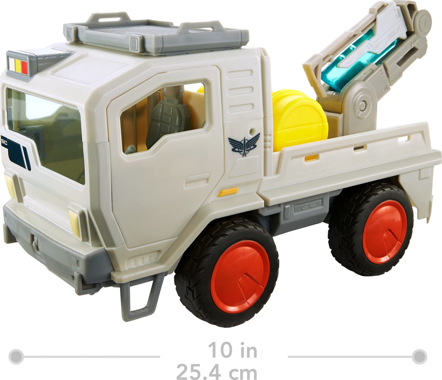 Mattel Disney and Pixar Lightyear Base Utility Vehicle, Toy Truck with Rolling Wheels & Workable Parts, 10.5-inches Long with Room for 4 Figures in