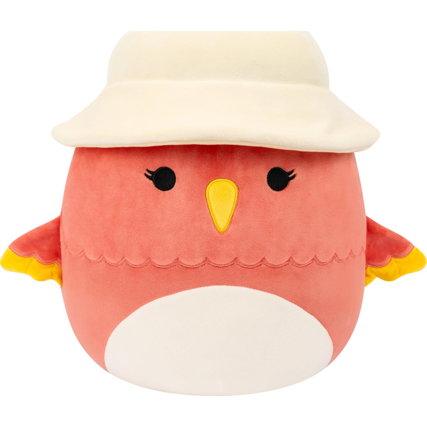 Squishmallows Original 12in Lullabi The Coral Hummingbird with Bucket Hat - Official Jazwares Plush (Medium-Sized)