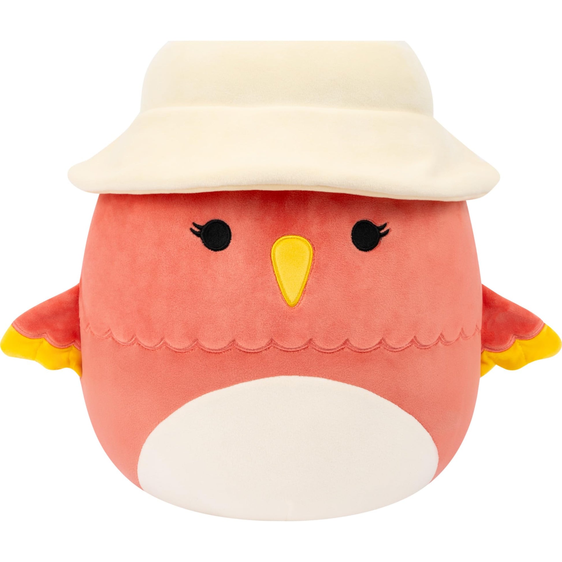 Squishmallows Original 12in Lullabi The Coral Hummingbird with Bucket Hat - Official Jazwares Plush (Medium-Sized)