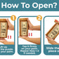 BSIRI Wood ATM Cash Hard Wooden Money Puzzle Box for Cash Gift for Adults Teens Wooden Brain Teaser Boxes with Tricky Holder Difficult Puzzles Lock