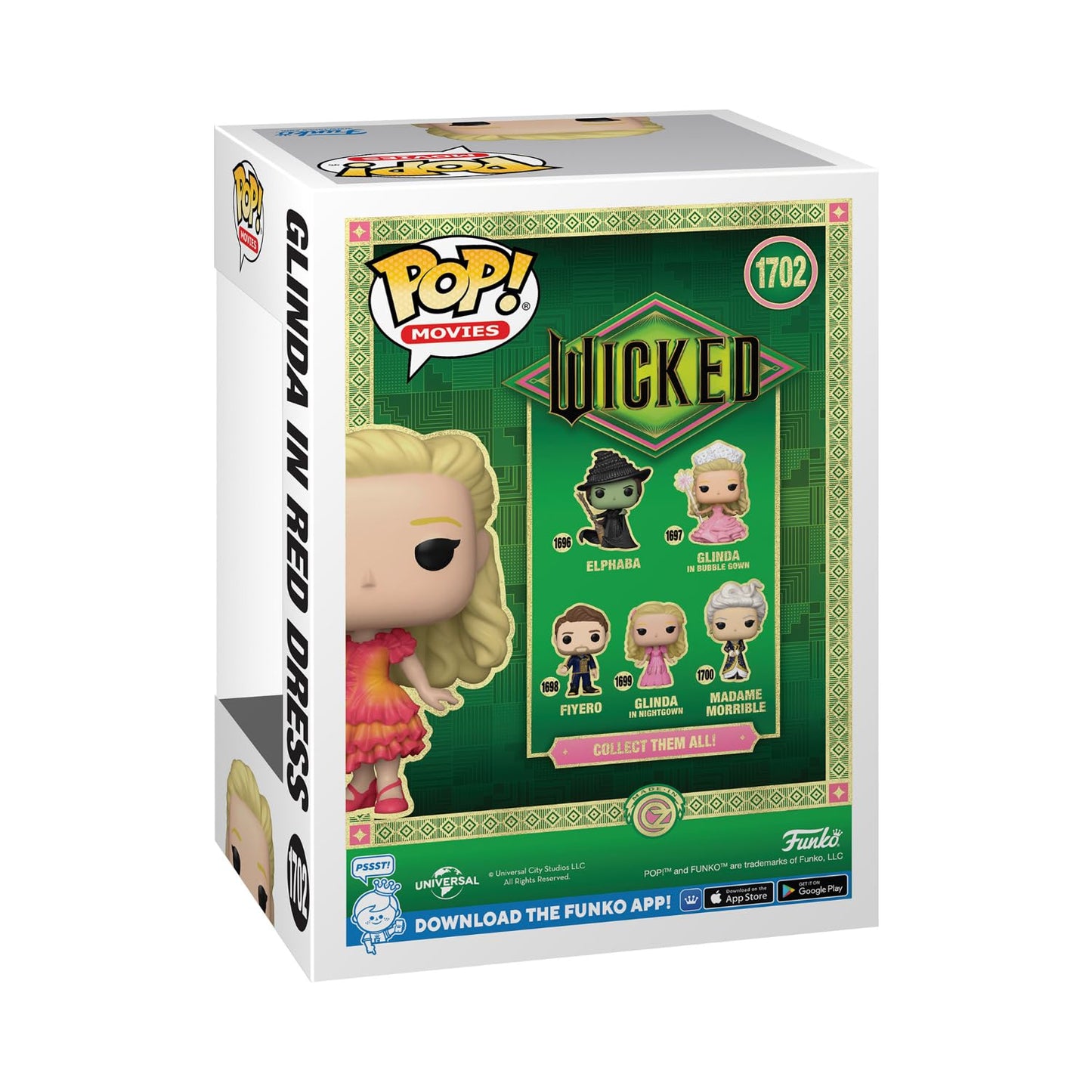 Funko Wicked POP! Movies Glinda in Red Dress Vinyl Figure 2-Pack