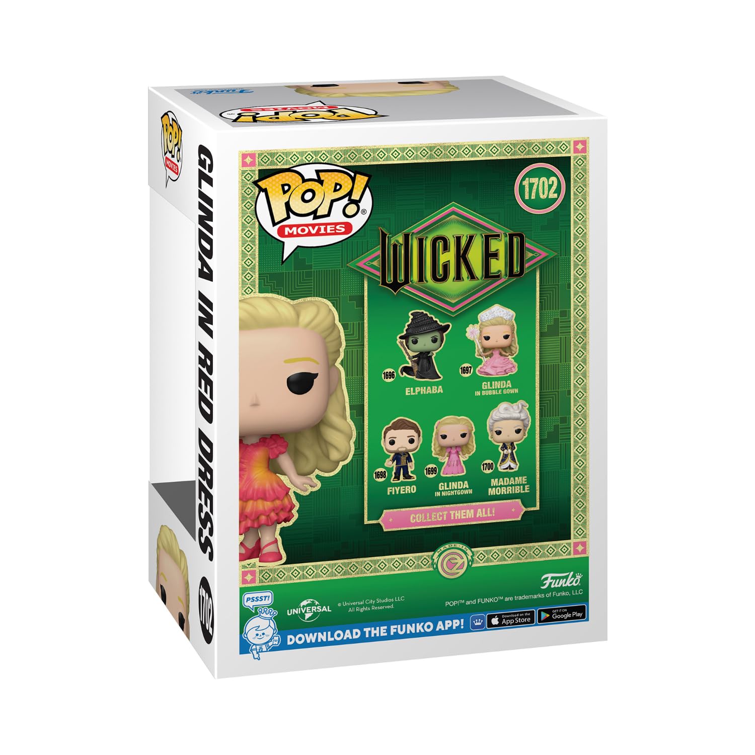 Funko Wicked POP! Movies Glinda in Red Dress Vinyl Figure 2-Pack