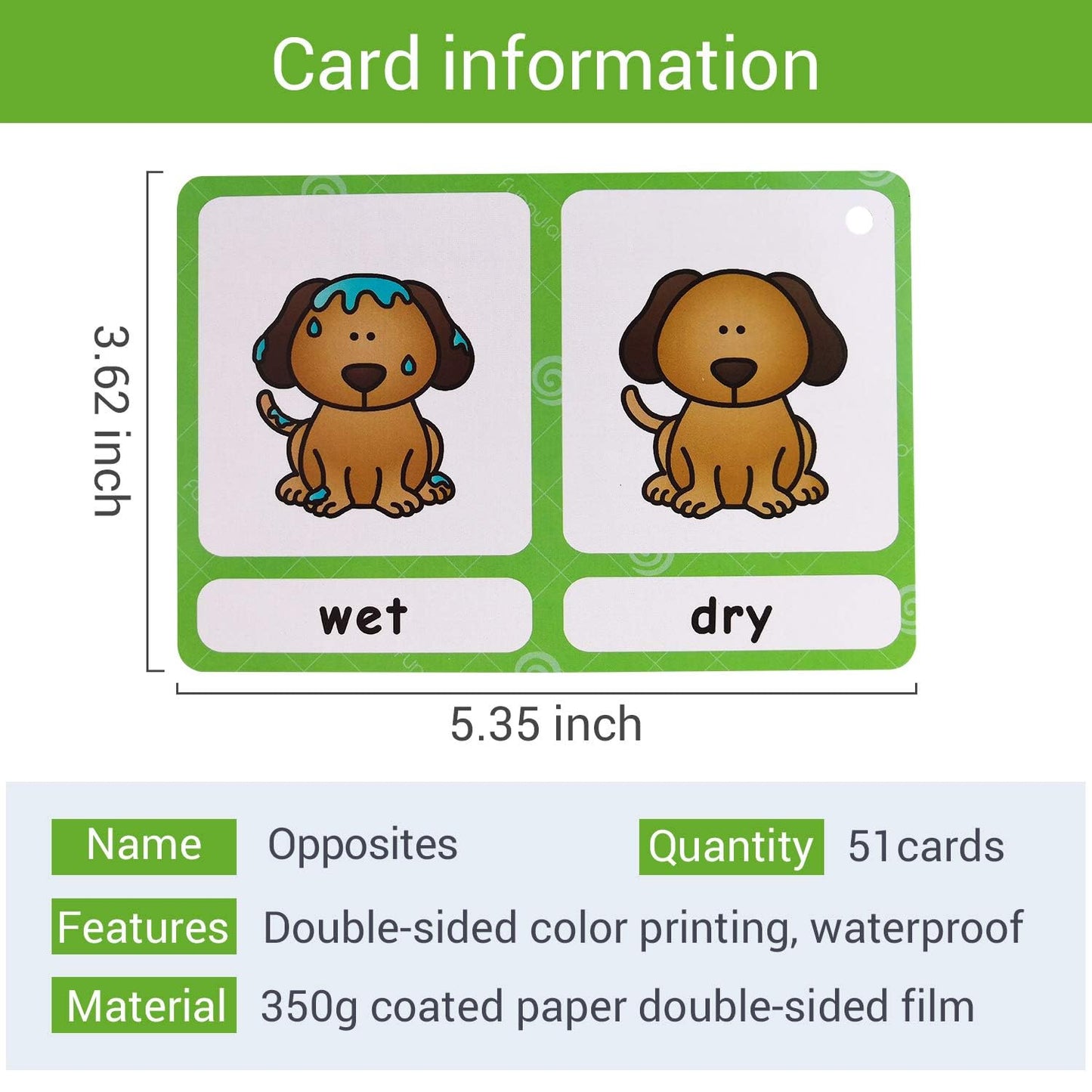 Richardy 20 Groups Synonyms/100 Groups Antonyms 2 Themes Flashcards Building Vocabulary Pocket Cards Educational Learning Toys Pre-Kindergarten