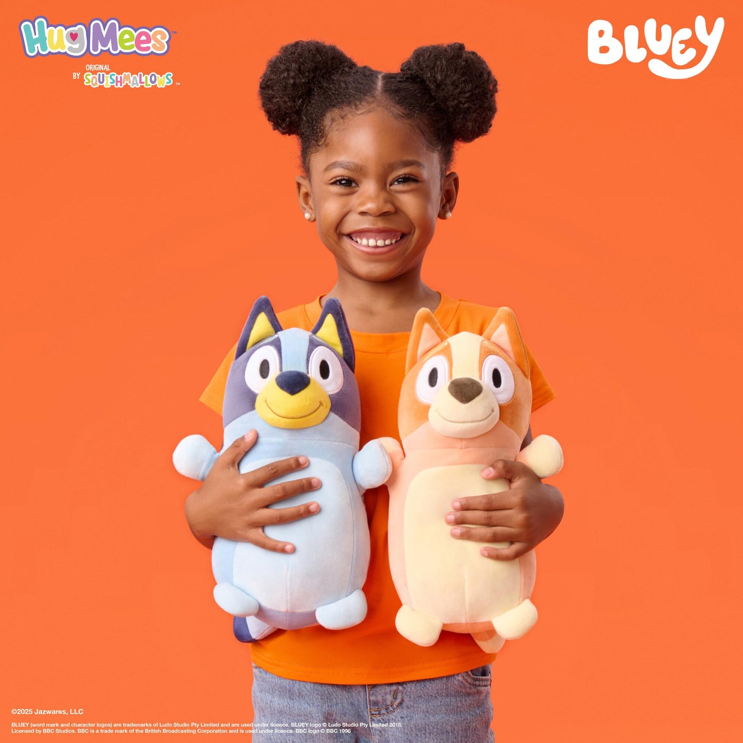 Squishmallows Original 10-Inch Bluey HugMees - Medium-Sized Ultrasoft Official Jazwares Plush
