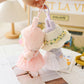 Clothes for Lububu Dolls(No Doll) Accessories, Outfit Set 5 Pieces Gauze Dress for 17cm Doll, Romantic Hat Skirt Shoes Doll Clothing Set Replacement