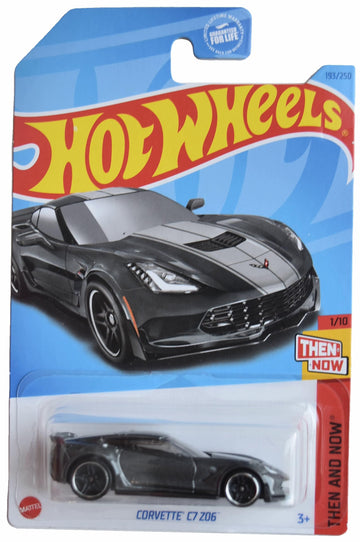 Hot Wheels Corvette C7 Z06, Then and Now 1/10 [Gray] 193/250