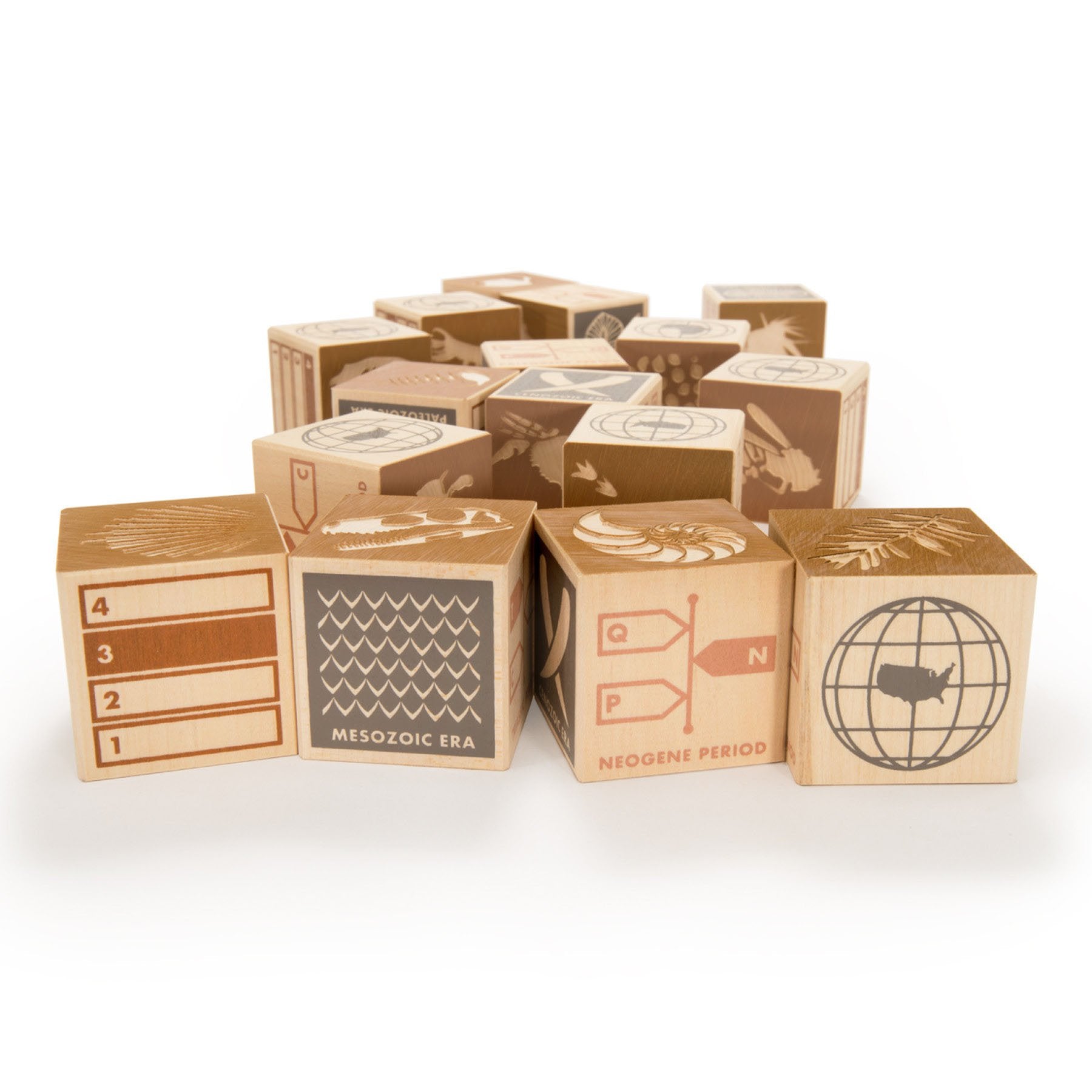 Uncle Goose Fossil Blocks - Made in The USA
