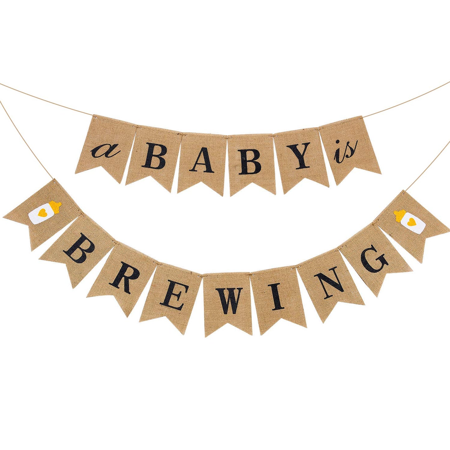 Boao A Baby Is Brewing Banner, Diaper Party Decoration, Coffee Themed Baby Shower Banner for Gender Reveal Celebration Brown Decoration Party