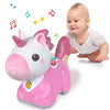 iPlay, iLearn Unicorn Baby Musical Toy, Infant Crawling Toys for 6-9 9-12 12-18 Month, Baby Tummy Time Toddler Musical Light Toy for Age 0-2, 1 Year