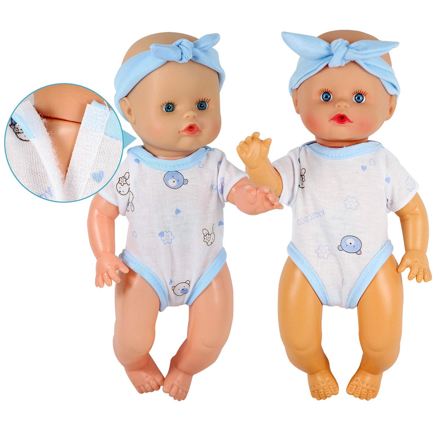 Baby Doll Clothes Accessories- 6 Sets for 9-10-11 Inch Alive Baby Doll,Dress Reborn Newborn Doll Accessories Gown Costumes Outfits, Xmas Present Toy