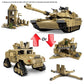 M1A2 Abrams Tank Building Set 1:28 Scale Military Model Kit 2-in-1 Vehicle