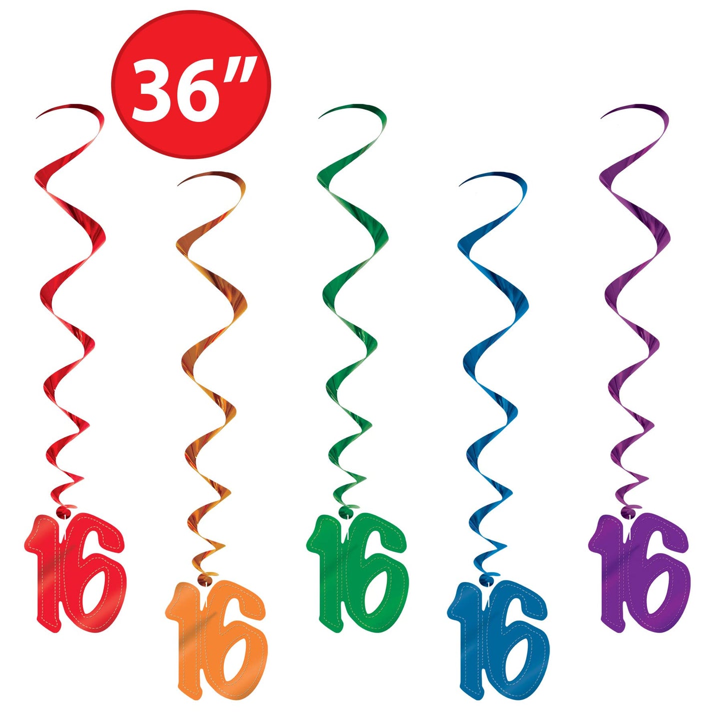 16 Whirls (asstd colors) (5/Pkg)