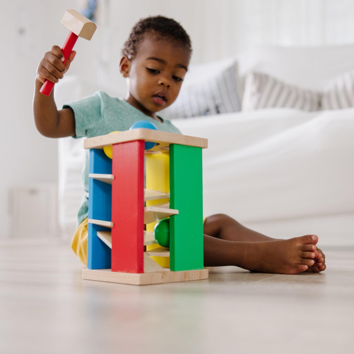 Melissa & Doug Pound and Roll Tower | Developmental Toy | Motor Skills | Problem Solving | 2+ | Gift for Boy or Girl