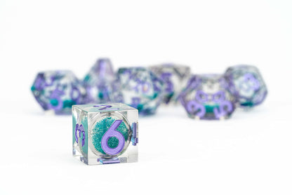 FanRoll Individual d20 Elixir Liquid Core DND Dice Set, Disco Vibes, Role Playing Game Dice for Dungeons and Dragons