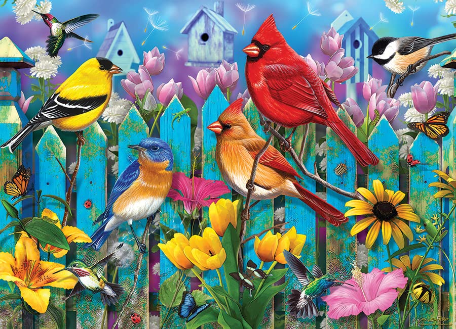 Cobble Hill 500 Piece Puzzle - On The Fence - Sample Poster Included