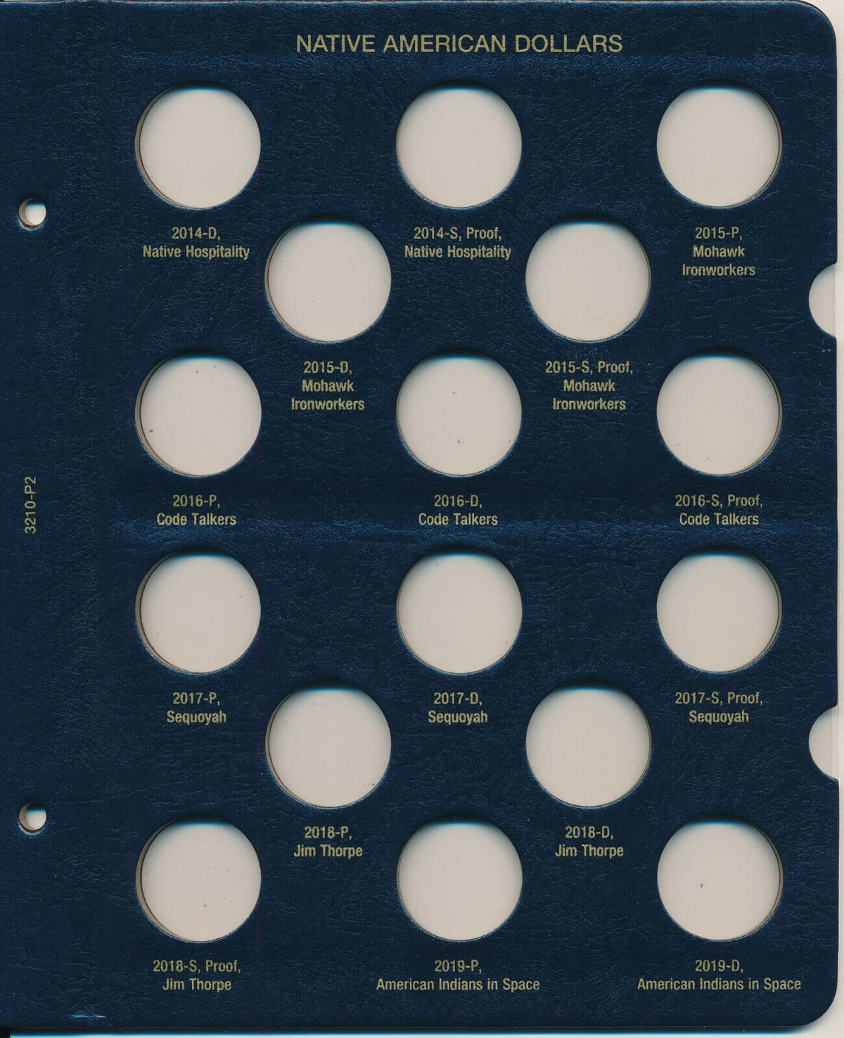 Whitman US Native American Dollar Coin Album 2007 - Date #3210