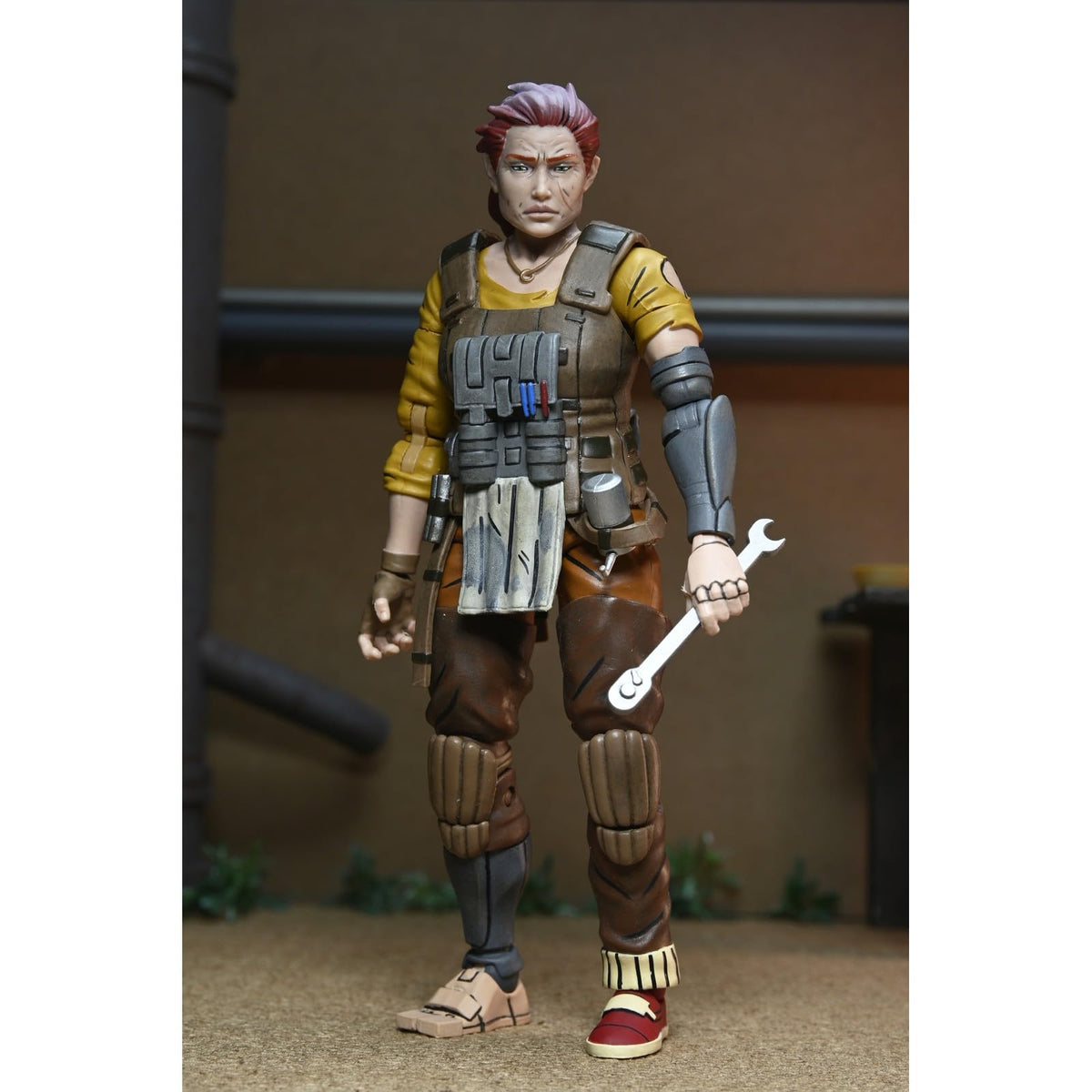 NECA - Teenage Mutant Ninja Turtles (The Last Ronin- The Lost Years) - 7” Scale Action Figure - Grammy April with Baby Yi & Moja
