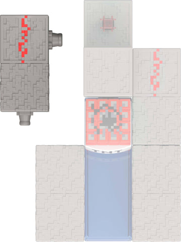 Mattel Minecraft Toys, Skeleton Action Figure with Accessory & Redstone Building Piece, 3.25-inch Scale Collectible Set Inspired by Video Game