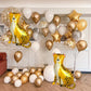 Leopard Giant Foil Balloons Jungle Safari Animal Birthday Balloon For Kids Zoo Theme Party Decor Baby Shower Party Mylar Balloon Decorations(2 pieces)