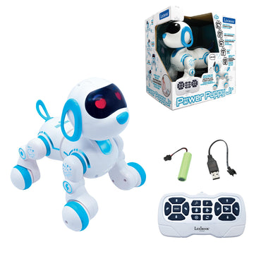Lexibook Power Puppy® Jr - My Little Robot Dog - Robot Dog with Sounds, Music, Light Effects - Barks and Walks Like a Real Dog, Toy for Boys and Girls