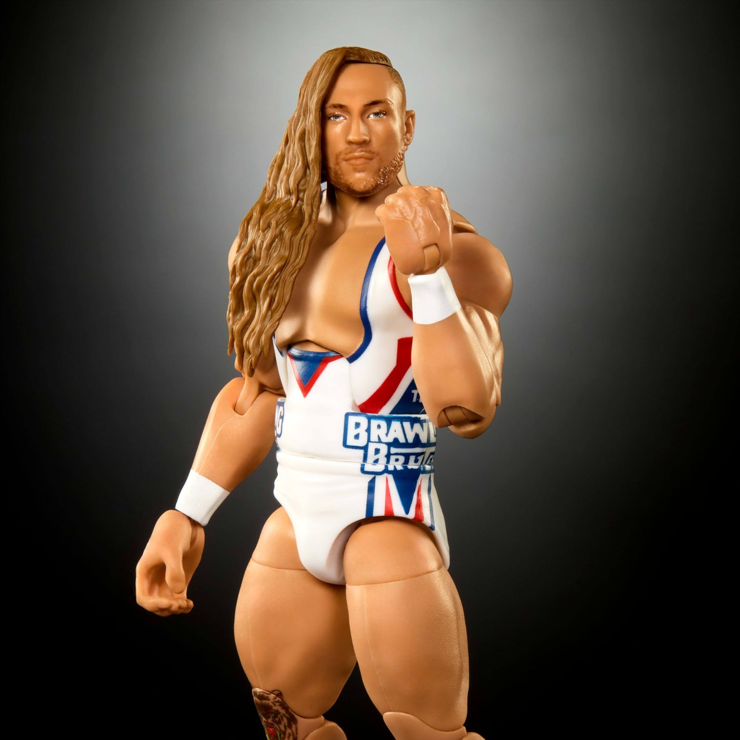 Mattel WWE Elite Action Figure & Accessories, Series #110 Butch 6-inch Collectible with 25 Articulation Points & Swappable Hands