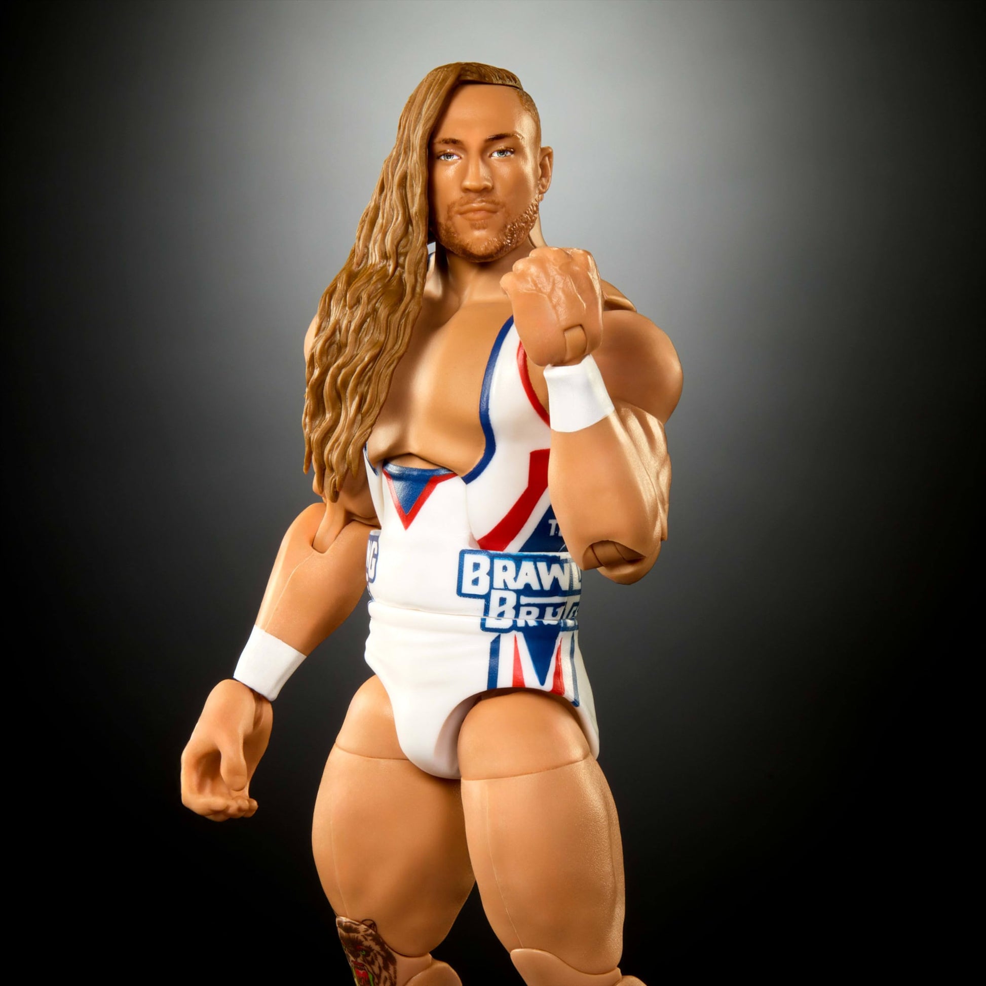 Mattel WWE Elite Action Figure & Accessories, Series #110 Butch 6-inch Collectible with 25 Articulation Points & Swappable Hands