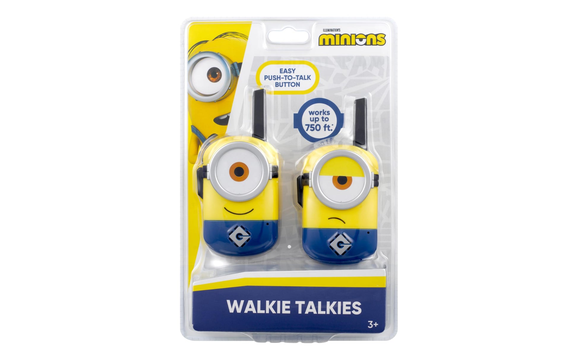 Minions Walkie Talkies for Kids, Static Free Indoor and Outdoor Toys