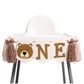 CIEQR Bear Highchair Banner 1st Birthday