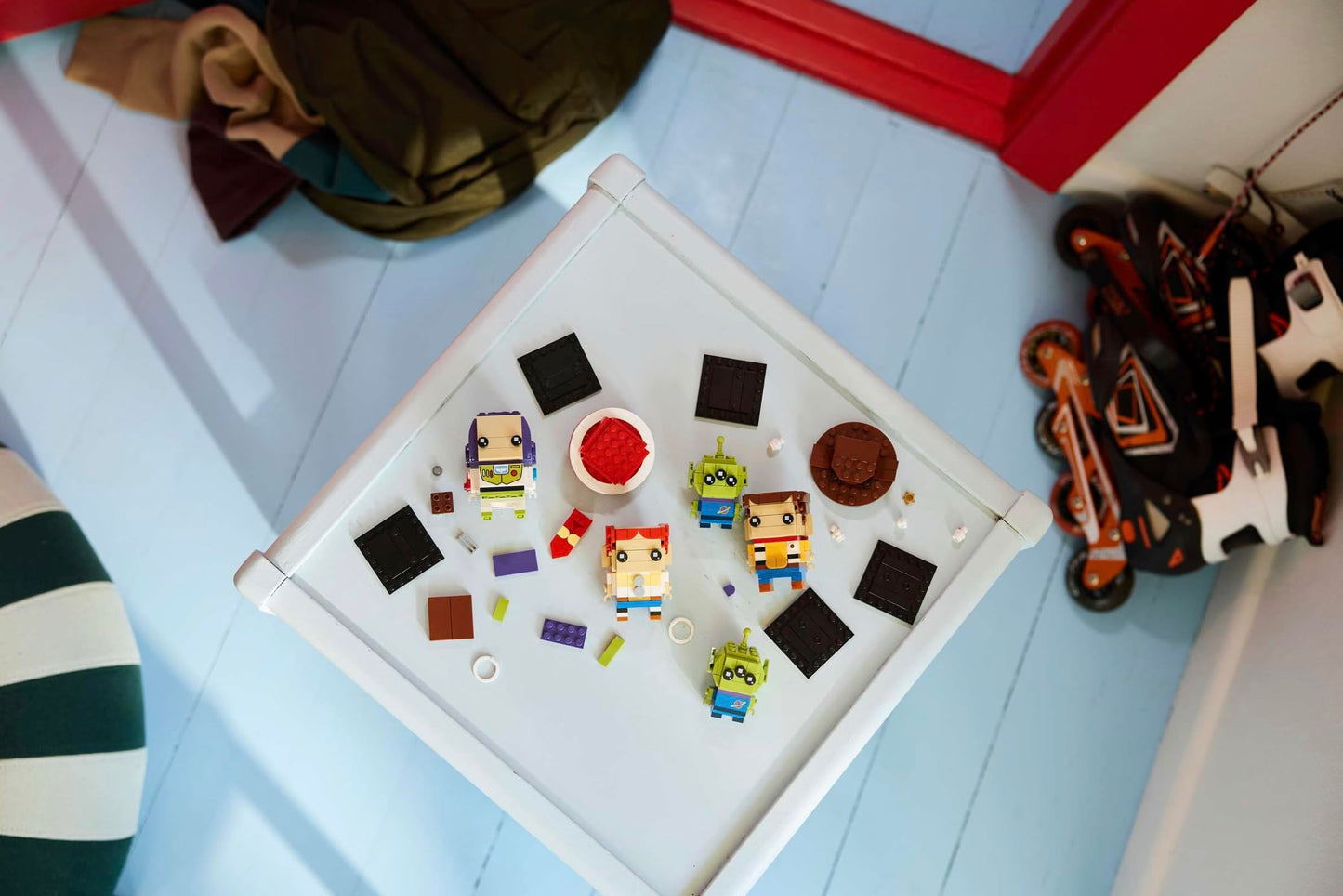 LEGO BrickHeadz Disney Toy Story - 528-Piece Building Set with Woody, Buzz Lightyear, Jessie & Aliens, Collectible Pixar Character Display Gift for